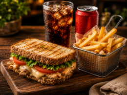 Sándwiches + Patatas + Bebida