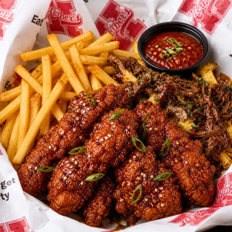Korean Fried Chicken and Fries (J&E)