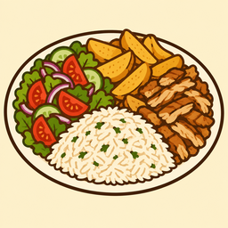 Plato de arroz basmati — Kebab Marrakech, Córdoba