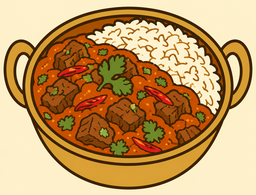 Ternera Madras/Beef Madras — Restaurante Golden Curry y Kebab, Córdoba