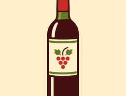 Dibujo: Botella de vino Albali