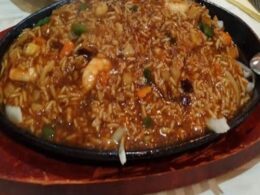 Gran mariscada en fuente quemada — Chinatown 2 Ciudad Jardín
