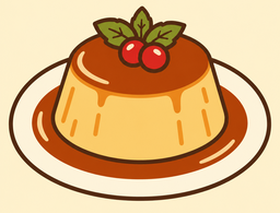 Dibujo: Flan casero