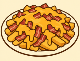 Patatas con bacon y cheddar