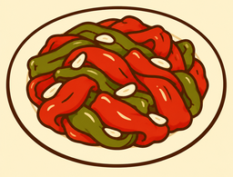 Dibujo: Ración de pimientos