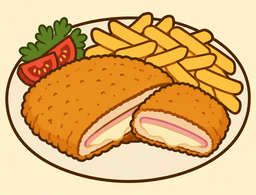 Dibujo: San Jacobo XL con patatas