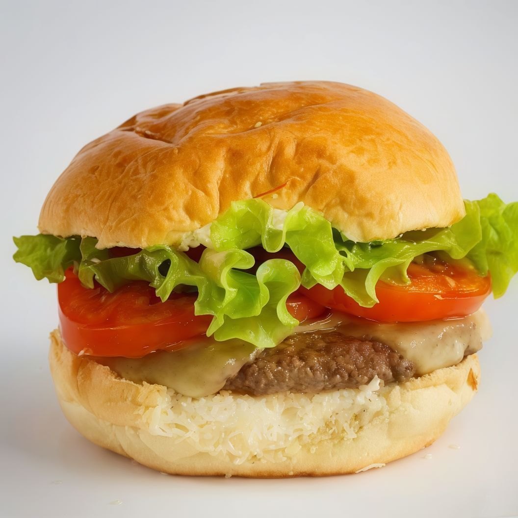 Hamburguesa de pollo, ternera o vegetal — Shalimar Kebab