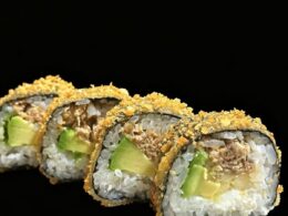 50.Tempura Futomaki Salmón Salteado (8 Pzas.) — Sushi go