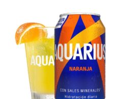 Aquarius Naranja lata 330ml. — Yakimanzi